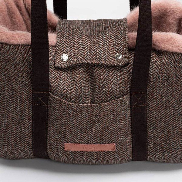 Torba transportowa dla psów 26x36 cm Milano Herringbone S – Cloud7-image-3