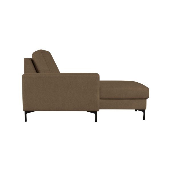Jasnobrązowy szezlong Cosmopolitan design Atlanta, lewy róg-image-1