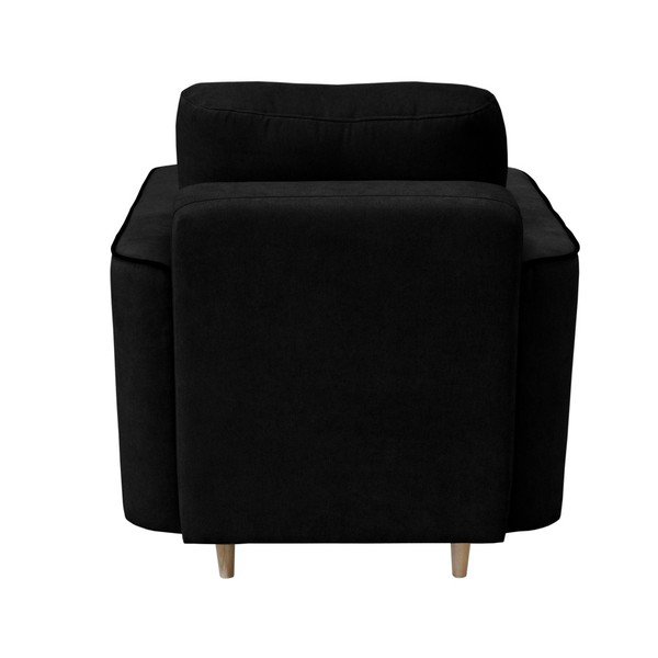 Ciemnoniebieski fotel z jasnymi nogami Mazzini Sofas Butterfly-image-4