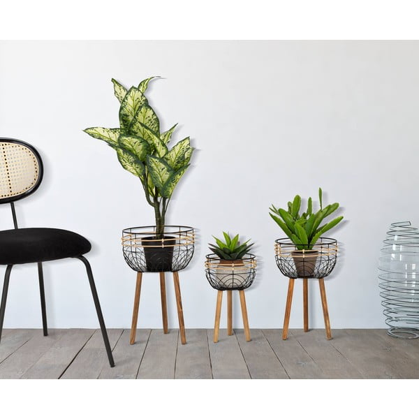 Metalowe kwietniki 3 szt. Oporto – Mauro Ferretti-image-1