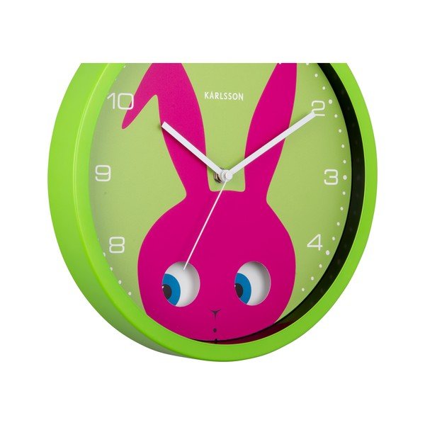 Zegar dziecięcy ø 31 cm Peekaboo Bunny – Karlsson-image-4