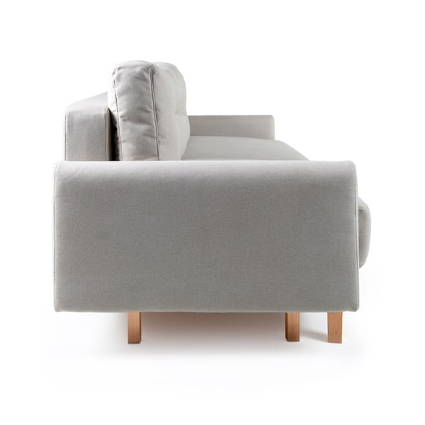 Jasnoszara sofa rozkładana Bonami Selection Pop-image-3