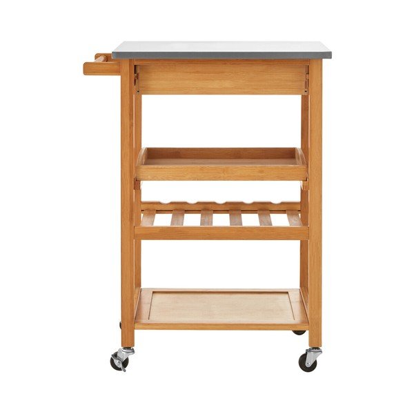 Bambusowy barek na kółkach 41x58 cm Harlow – Premier Housewares-image-4