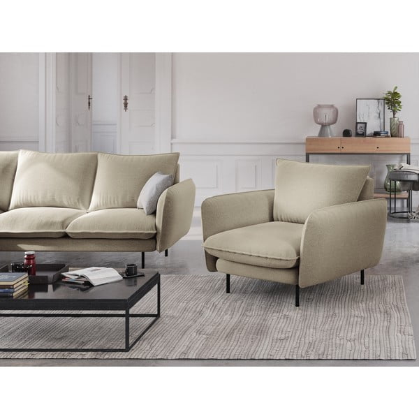 Beżowy fotel Cosmopolitan Design Vienna-image-1