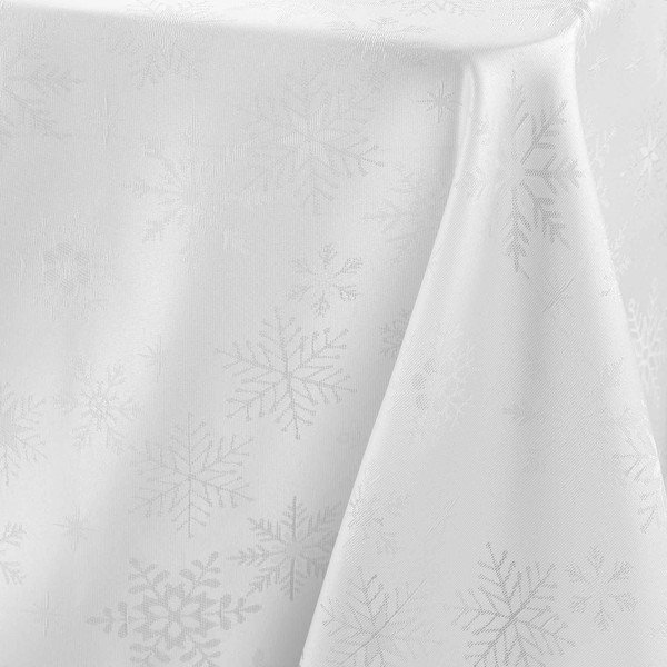 Obrus żakardowy ze świątecznym motywem 140x300 cm Flocons – douceur d'intérieur-image-3