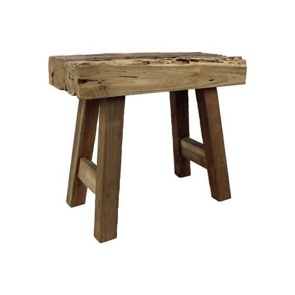 Taboret z drewna tekowego HSM Collection Rustic-image-4