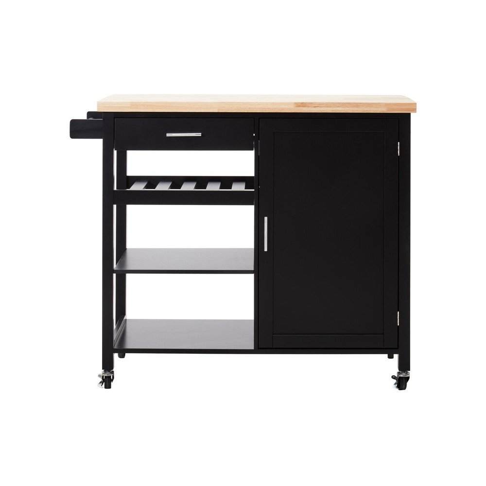 Wyspa kuchenna na kółkach z litego drewna kauczukowego 48x105 cm Frankfurt – Premier Housewares (zdjęcie 6)