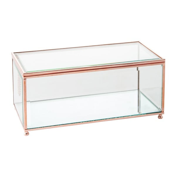 Szkatułka J-Line Jewel Glass, 25x12 cm