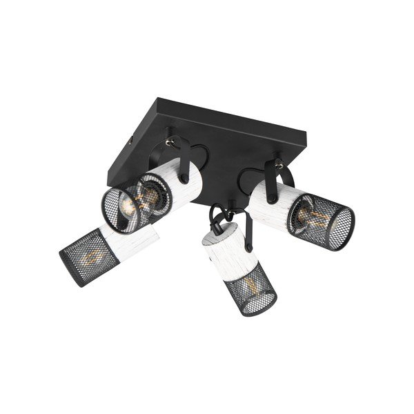 Czarno-biała lampa punktowa ø 9 cm Tosh – Trio-image-1