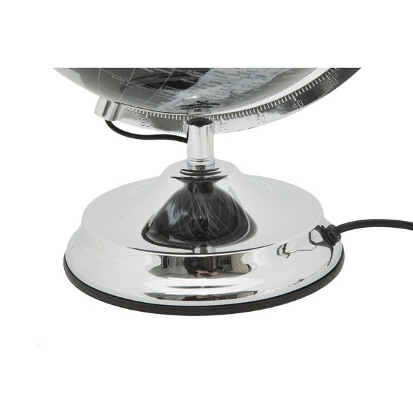 Lampa stołowa w kształcie globusu Mauro Ferretti Globe Silver, ø 25 cm-image-2