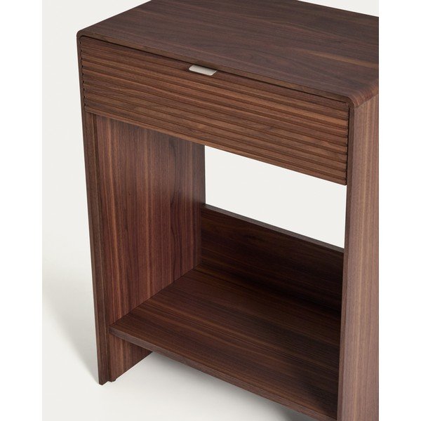 Komoda w dekorze orzecha w ciemnym naturalnym kolorze 60x81x37 cm Norlen – Kave Home-image-3