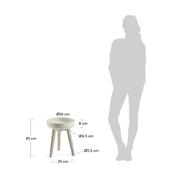 Szary kwietnik La Forma Stahl, Ø 36 cm-image-3