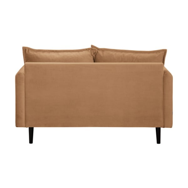 Brązowa aksamitna sofa 138 cm Juli – Ropez-image-3