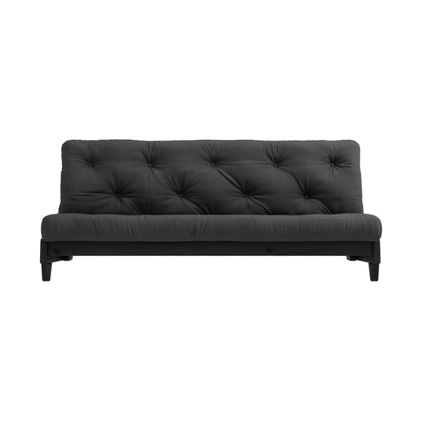 Sofa rozkładana z ciemnoszarym pokryciem Karup Design Fresh Black/Dark Grey