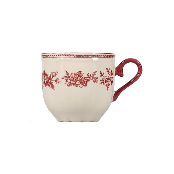 Bordowa/w kolorze kości słoniowej porcelanowa filiżanka 215 ml Cyril – S|P Collection