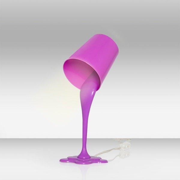 Fioletowa lampa stołowa Homemania Decor Ximena-image-1