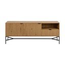 Niska komoda w dekorze dębu 180x70 cm Jaipur – Actona