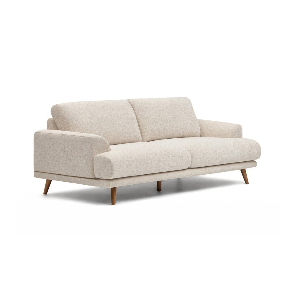 Beżowa sofa z tkaniny szenilowej 228 cm Karin – Kave Home