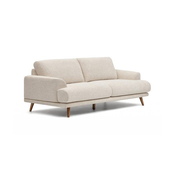 Beżowa sofa z tkaniny szenilowej 228 cm Karin – Kave Home