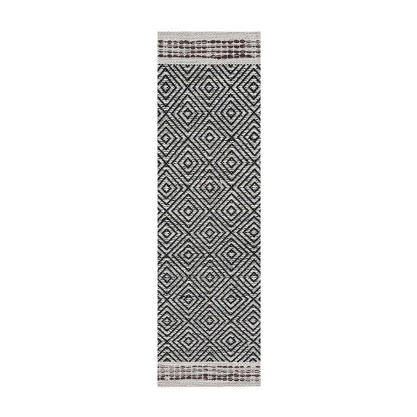Chodnik bawełniany tkany ręcznie Webtappeti Rhombus, 55 x 170 cm