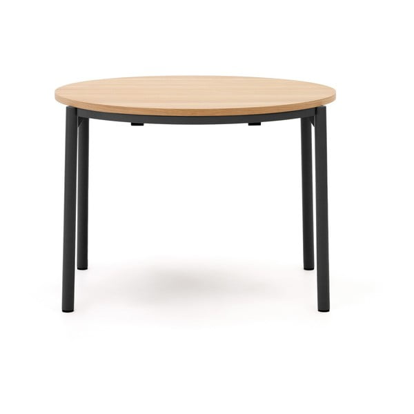 Okrągły rozkładany stół z blatem w dekorze dębu ø 90 cm Montuiri – Kave Home