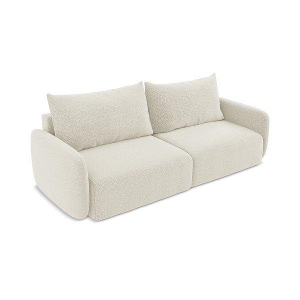 Kremowa rozkładana/ze schowkiem sofa 238 cm Kalena – Makamii-image-2