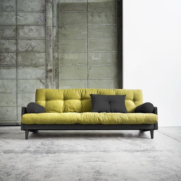 Sofa rozkładana Karup Indie Black/Avocado Green/Dark Grey-image-1