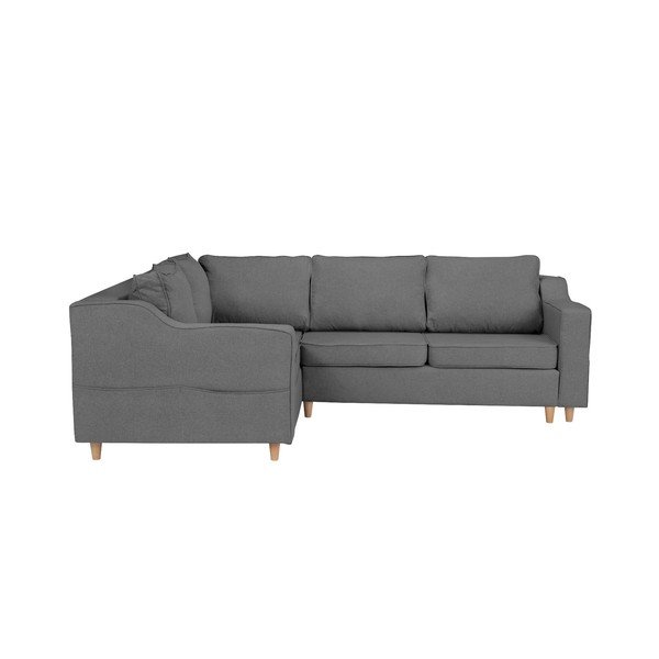Szara rozkładana 4-osobowa sofa Mazzini Sofas Jonquille, lewostronna-image-2