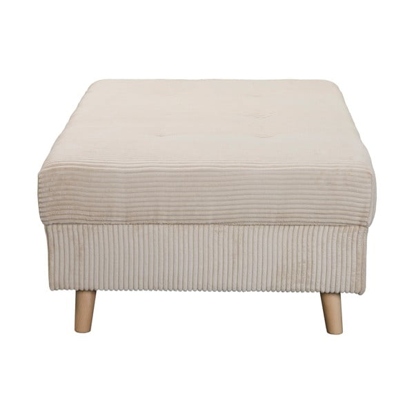 Kremowy sztruksowy puf Ariella – Ropez-image-3