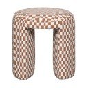 Pomarańczowy tapicerowany stołek Charlie – WOOOD