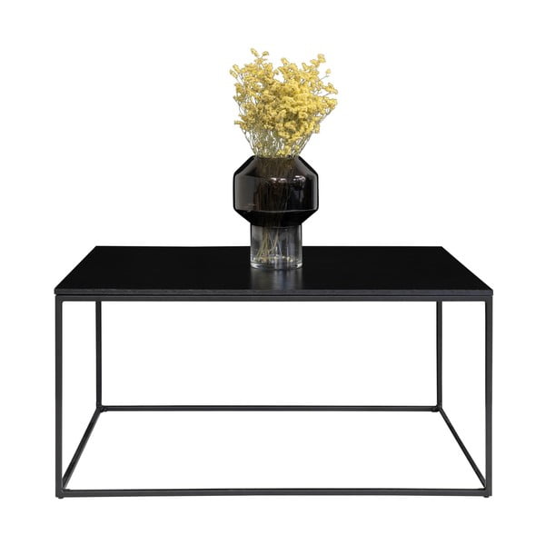 Czarny stolik z metalową konstrukcją House Nordic Vita, 90x60 cm-image-2