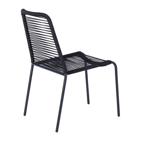 Czarne krzesło ogrodowe Bonami Essentials Kai-image-3