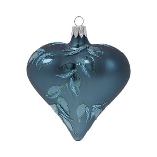 Zestaw 3 niebieskich szklanych bombek Ego Dekor Heart