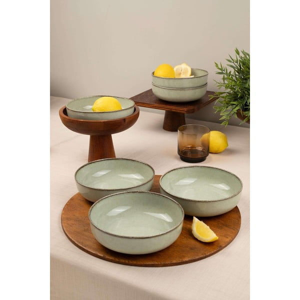 Jasnozielone porcelanowe miski zestaw 6 szt. 75 ml – Hermia-image-1