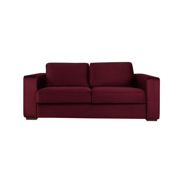 Sofa 3-osobowa w burgundowej barwie Cosmopolitan Design Denver-image-1