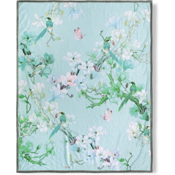 Zielony koc dwustronny Descanso Shi, 130x160 cm-image-2