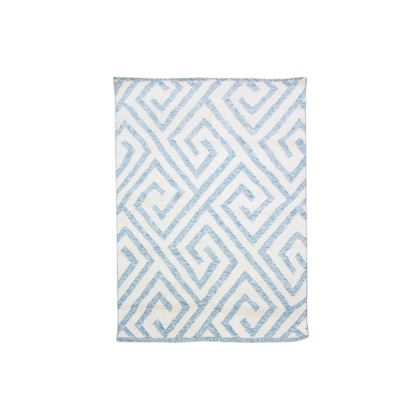 Ręcznie tkany dywan Kilim Design 69 Blue/White, 160x230 cm