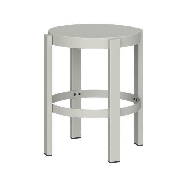 Jasnoszary stalowy stołek Doon – noo.ma
