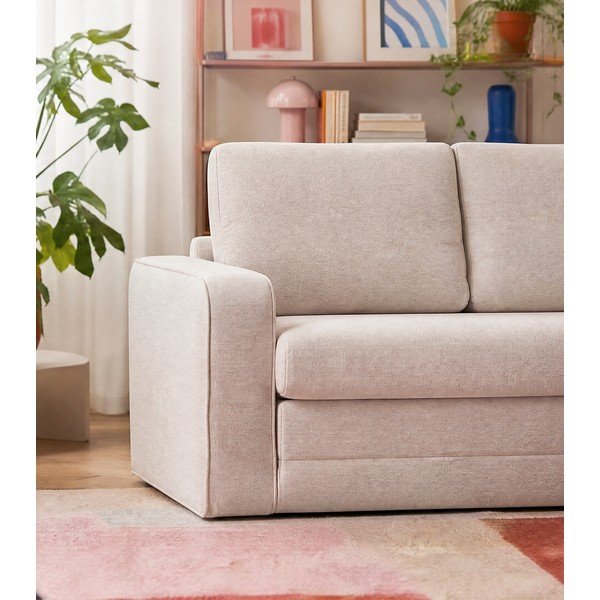 Beżowa rozkładana sofa 160 cm Come – Bobochic Paris-image-3