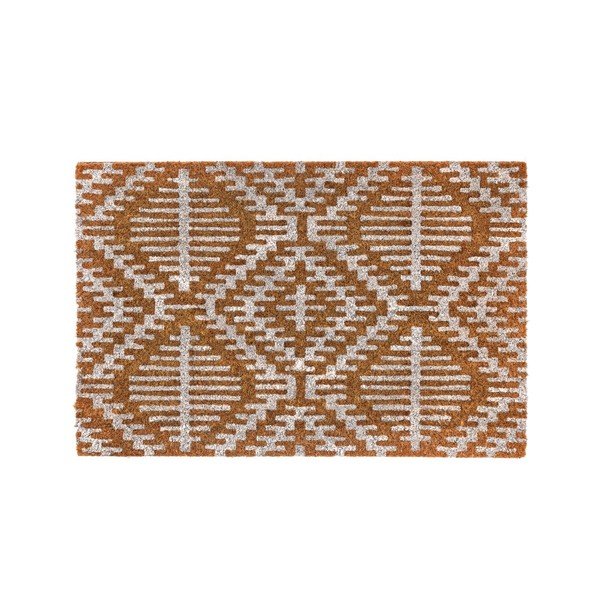 Wycieraczka z włókna kokosowego 60x40 cm Boho White – Casa Selección