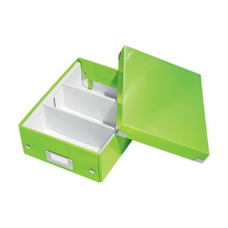 Zielone pudełko z przegródkami Click&Store – Leitz