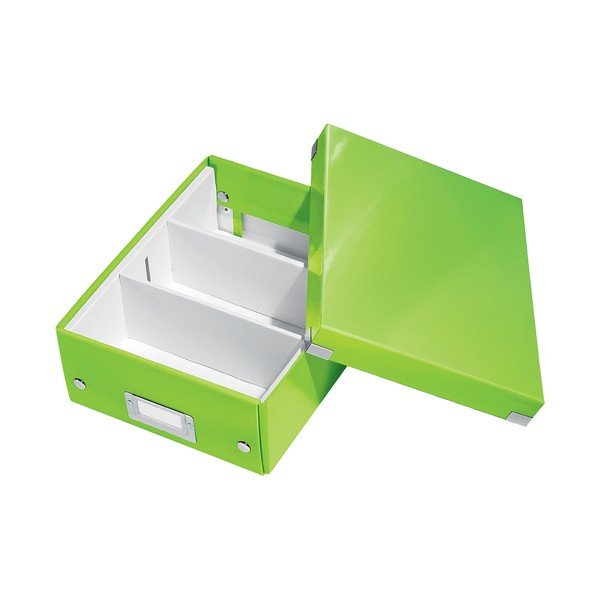 Zielone pudełko z przegródkami Click&Store – Leitz