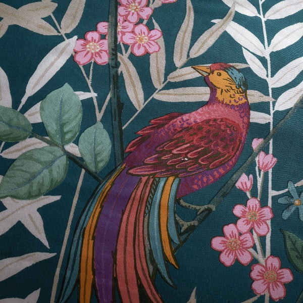 Zielona pościel dwuosobowa 200x200 cm Tropical Floral Birds – Catherine Lansfield-image-3