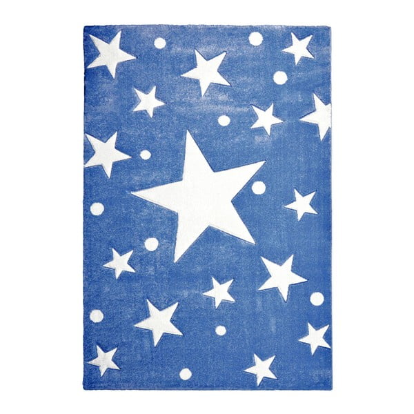 Granatowy dywan dziecięcy Happy Rugs Stars, 120x180 cm