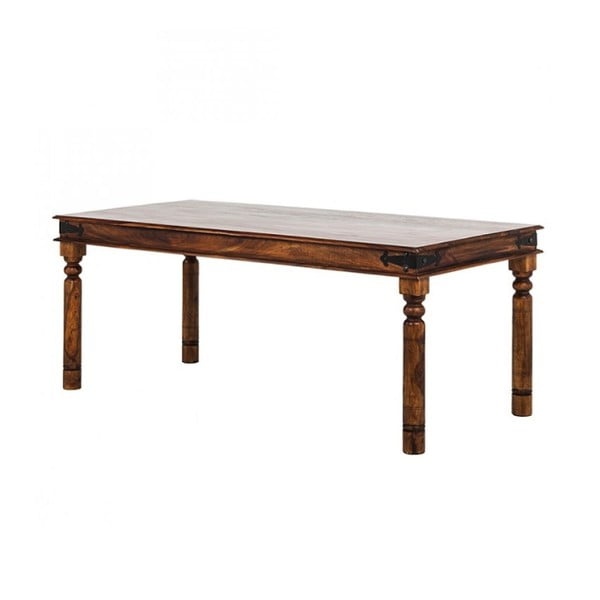 Stół z palisandru w miodowym odcieniu Massive Home Nicco, 140x90 cm