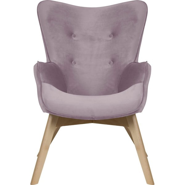 Lawendowy aksamitny fotel Niko – Ropez-image-2