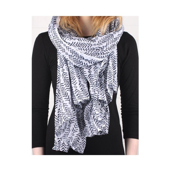 Szal Print Aztec Indigo-image-1