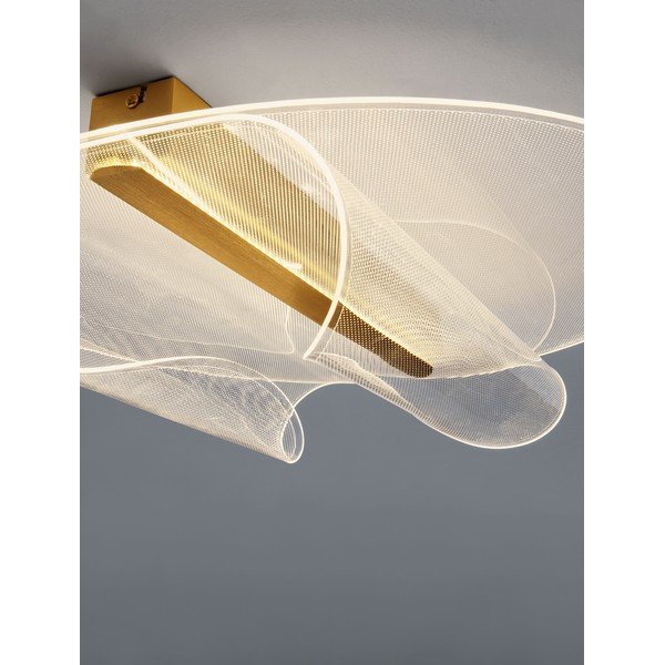 Aluminiowa lampa sufitowa LED ze ściemniaczem w kolorze złota 55x45 cm Valentin – Nova Luce-image-1