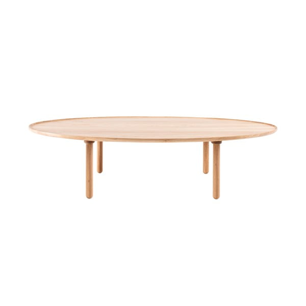 Naturalny stolik z drewna dębowego 80x150 cm Mu – Gazzda