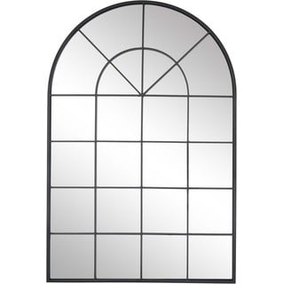 Lustro ścienne z czarną metalową ramą Westwing Collection Clarita, 60x90 cm